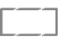 Karlik Fyllningsserie med dubbla ramar Deco grå matt (27DRW-2)