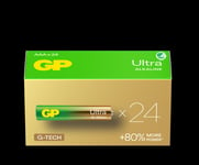 GP Ultra Alkaline AAA-batteri, 24AU/LR03, 24-pak