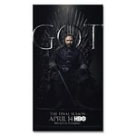 Li han shop Canvas Printing Game Of Thrones Season Drama Poster Role Posters And Prints 2019 Tv Game Wall Art For Bedroom Home Decor Gt545 40X50Cm Without Frame