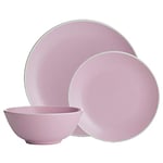 Mason Cash Classic Collection Pink 12-Piece Dinner Set