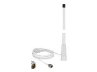 Delock WLAN 802.11 b/g/n Marine Antenna - Antenne - Smart Home - 10 dBi - innendørs / utendørs, skruemontering - hvit