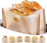 Reusable Toaster Bags 2pcs Non-Stick Toasted Sandwiches No Mess No Fuss Toast