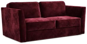 Jay-Be Elegance Velvet 3 Seater Sofa Bed - Burgundy