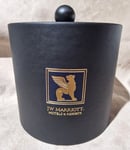 BLACK FAUX LEATHER ICE BUCKET DRINKS COOLER WITH LID BEER WINE CHILLER BRAND NEW