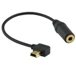 3.5 cm Microphone Adapter Black Cable for GoPro HERO3, HERO3+ HERO4 Devices