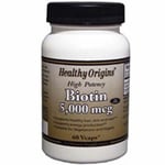 Biotin 5,000 MG 60 Veg Caps By Healthy Origins