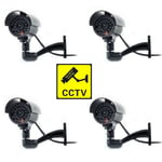 Dummy CCTV Camera Outdoor Indoor Fake CCTV Security Cam Imitation Flashing LED