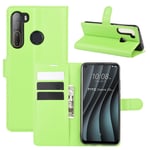 HTC Desire 20 Pro - Läderfodral / Plånboksfodral Grön