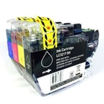 Brother LC3217 Compatible Ink Cartridges BK CMY Fits for MFC-J5330DW J6935DW Lot