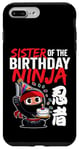 Coque pour iPhone 7 Plus/8 Plus Ninja, thème japonais pour sœur de l'anniversaire