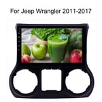 GPS Navi 2 Din Android Auto Radio, pour Jeep Wrangler 2011-2017 10,1 Pouces, avec GPS Bluetooth WiFi écran Tactile Voiture Stéréo Multimédia Navigation