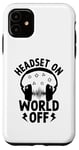 iPhone 11 Headset On World Off Video Gamer Gaming Games Case