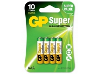 GP Batteries Super Alkaline AAA batteri, 24A/LR03, 4-pak