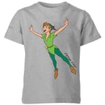 Disney Peter Pan Flying Kids' T-Shirt - Grey - 11-12 Years