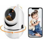 Serbia - Caméra Surveillance WiFi Intérieur, Caméra WiFi pour Bébé Animal Domestique 1080p Intelligente pour Détection de Mouvement avec Vision