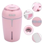 (Pink)Colorful LED Night Light USB Car Office Home Humidifier Room Aroma Diff