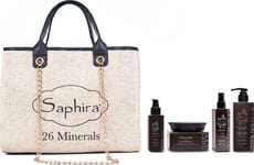 Kerastase Saphira Steppin-Out Bag Hårvårdsset: Schampo, Mask, Multifunktionell Hårbehandling, Olja, Handväska