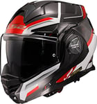 LS2, Casque Moto modulable ADVANT X Spectrum Black White Red, M