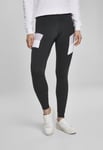 Urban Classics Leggings med färgblock (Svart/grå,S)