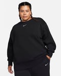 Nike Sportswear Phoenix Fleece Ekstra stor sweatshirt med rund hals til dame (Plus Size)