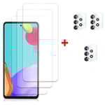 2-PACK Galaxy A52s 5G Skärmskydd + Kameralinsskydd HD 0,3mm Transparent