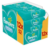 Pampers Fresh Clean Wipes - 12 Packs of 52 Wipes
