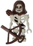 Skeleton (White) with Hood, Arrows and Crossbow - LEGO Castle Minifigure by LEGO