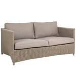 Diamond 2-sitssoffa taupe inkl. dynor