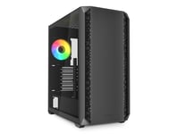 Sharkoon Ak2 Rgb, Midi Tower, Pc, Svart, Atx, Micro Atx, Mini-Itx, Multi, Fall Fläktar