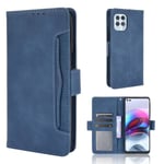 Modernt Motorola Moto G100 / Motorola Edge S fodral med plånbok - Blå Blå
