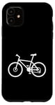 Coque pour iPhone 11 VTT VTT Trail Bike Silhouette Minimaliste Cycliste Design