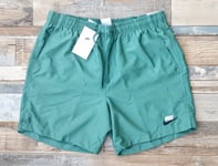 Nike Woven Flow Sport Swim Shorts Mens Small Lined Futura Premium Green Tint New