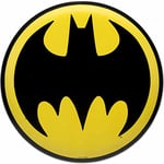 DC Comics Batman Bat Signal Plaque ronde en métal gaufré – Décoration murale vintage Batman pour caverne d'homme ou salle de cinéma