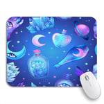 Gaming Mouse Pad Glass Flasks Magic Potions Tubes and Bottles Titled Magical Nonslip Rubber Backing Computer Mousepad for Notebooks Mouse Mats