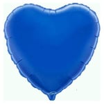 Heart Foil Balloon Helium Birthday Balloons Romantic Valentines Love anniversary balloons Party Decoration 18 inch balloons Blue Color Pack of 1