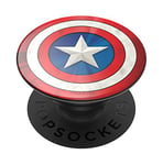 PopSockets PopGrip - Support et Grip pour Smartphone et Tablette avec un Top Interchangeable - Captain America Icon