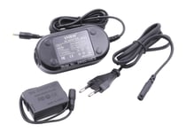 vhbw Bloc d'alimentation, chargeur adaptateur compatible avec Sigma DP3 Quattro, FP, FP L appareil photo, caméra vidéo - Câble 2m, coupleur DC
