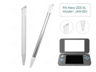 2 x White Stylus 1 Extendable for New Nintendo 2DS XL/LL Plastic Replacement Pen