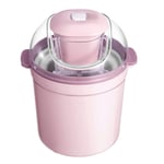 unknow Small Electric Ice Maker Machine Counter Top, Soft Serve Ice Cream Machine Portable Kids, Home Ice Cream Maker Toppings Pink