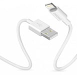 Laddkabel Lightning till USB Vit 1 Meter 