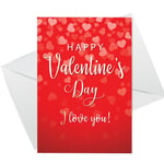 Valentine's Day Card Cute Valentines Card For Him Her Boyfriend Girlfriend