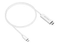 Hyperdrive - Adapterkabel - 24 Pin Usb-C Hane Till Hdmi Hane - 2.5 M - Vit - 4K60hz Stöd, Stöd För Dp Alt-Läge