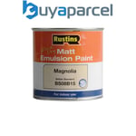 Rustins MEMLM250 Quick Dry Matt Emulsion Paint Magnolia 250ml RUSMEM250