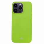 Mercury iPhone 15 Pro Skal Jelly Glitter Grön