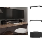 TV-bänkar - Living TV-bord glas svart 110x30x13 cm