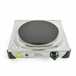 Single Electric Hot Plate Hob Portable Compact Table Top Cooker Kitchen Utensils