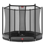 BERG Favorit 270 9ft Grey In-Ground Trampoline and Safety N...