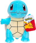 Pokmon PKW3458 Official  Premium Quality 8-inch Squirtle Adorable, Ultra-Soft,