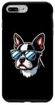 Coque pour iPhone 7 Plus/8 Plus Lunettes de soleil Boston Terrier Chien Animal