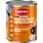 Owatrol - Rustol-Primer AP.60 Noir - peinture tous support 0.75L